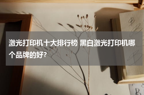 激光打印机十大排行榜 黑白激光打印机哪个品牌的好？