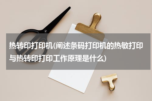 热转印打印机(阐述条码打印机的热敏打印与热转印打印工作原理是什么)