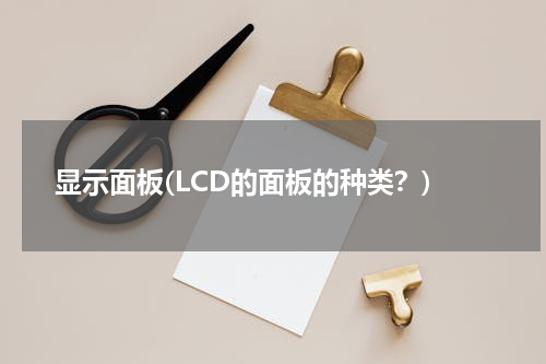 显示面板(LCD的面板的种类？)