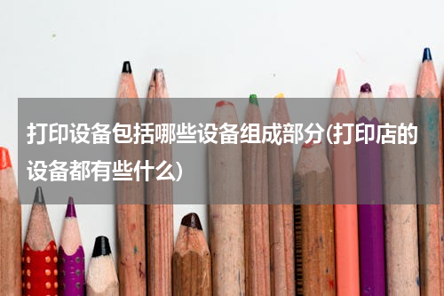 打印设备包括哪些设备组成部分(打印店的设备都有些什么)