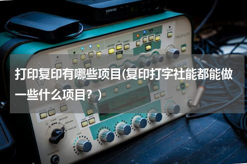 打印复印有哪些项目(复印打字社能都能做一些什么项目？)